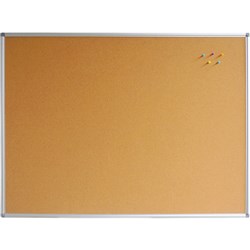 Rapidline Corkboard 1200W x 15D x 1200mmH Aluminium Frame