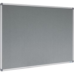 Visionchart Felt Pinboard 1200x1200mm Aluminium Frame Grey