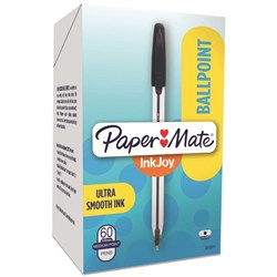 Papermate Inkjoy 100 Ballpoint Pen 1.0mm Black Box of 60