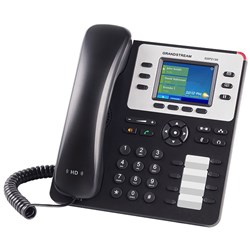 Grandstream GXP2130 High-End 3 Line Corded Desk IP Phone Black