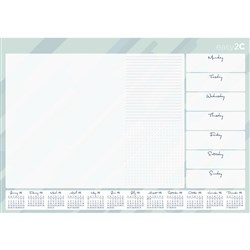 Easy-2C Desk Pad 600 x 420mm Week To View
