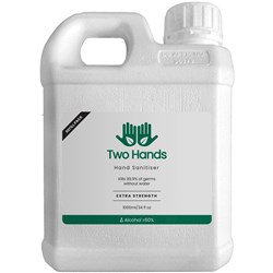 Two Hands Hand Sanitiser 1L Gel Refill 60% Alcohol