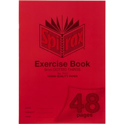 Spirax P101 Exercise Book Poly Cover A4 48 Page 9mm Dotted Thirds