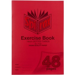 Spirax P103 Exercise Book Poly Cover A4 48 Page 14mm Dotted Thirds