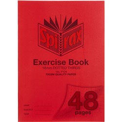 Spirax P104 Exercise Book Poly Cover A4 48 Page 18mm Dotted Thirds