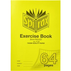 Spirax P106 Exercise Book Poly Cover A4 64 Page 8mm Ruled