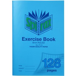 Spirax P110 Exercise Book Poly Cover A4 128 Page 8mm Ruled