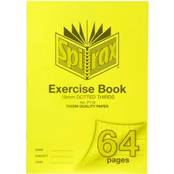 Spirax P116 Exercise Book Poly Cover A4 64 Page 18mm Dotted Thirds