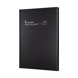 Collins Kingsgrove Financial Year Diary A5 Day To Page Black