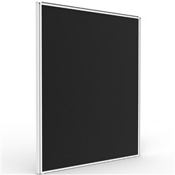 Rapidline SHUSH30+ Screen 750W x 30D x 900mmH White Frame Black Pinnable Fabric