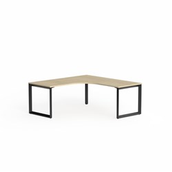 OLG Anvil 90Deg Workstation Right Hand Return 1800/1800W x 750D x 730mmH Oak/Black