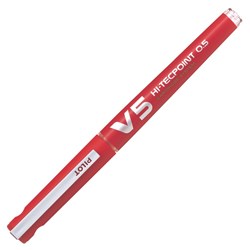 Pilot BeGreen Hi-Tecpoint V5 Rollerball Pen Extra Fine 0.5mm Red