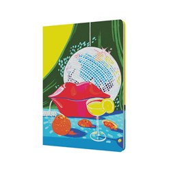 Collins Party On Notebook A5 Ruled 192 Page Red