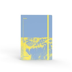 Jumble & Co Notebook A5 Ruled And Dot Grid 160 Page Tasks And Timeout Light Blue