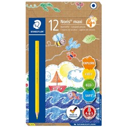 Staedtler 126 Noris Maxi Coloured Pencils Yellow Pack Of 12