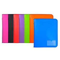 Marbig Zipper Binder With Tech Case A4 2D Ring 25mm Assorted Pack Of 10