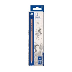 Staedtler 130 Natural Graphite Pencil 4B Pack Of 12