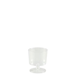 Capri Plastic Wine Glasses Taster 62ml Carton Of 1000 Clear