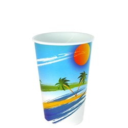 Capri Milkshake Paper Cups 473ml 16oz Carton Of 1000 Paradiso Design