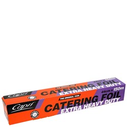 Capri Extra Heavy Duty Catering Aluminium Foil With Dispenser 44cm x 150m Silver