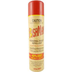Bushman Heavy Duty Insect Repellent Aerosol 40% Deet 225g Can Box Of 12