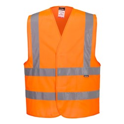 Portwest Hi-Vis Two Band and Brace Vest 4XL/5XL Orange