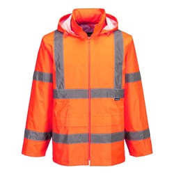 Portwest Hi-Vis Rain Jacket Extra Large Orange