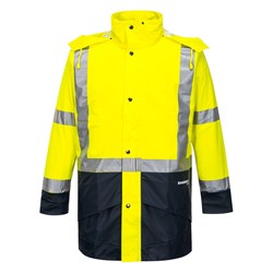 Huski Farmers Hi-Vis Contrast Jacket Extra Large Yellow And Navy
