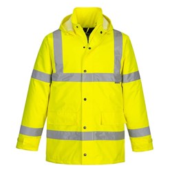 Portwest Hi-Vis Winter Traffic Jacket 4XL Yellow