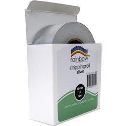 Rainbow Stripping Roll 48mm x 50m Metallic Silver