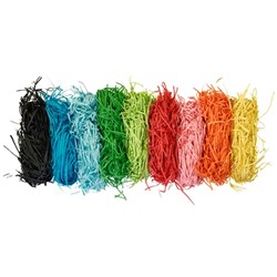 Rainbow Matt Paper Shreds 30gm Assorted Colours Carton Of 30