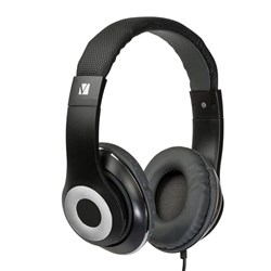 Verbatim Classic Stereo Headset With Inline Microphone And Audio Jack Black