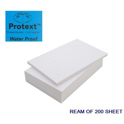 Protext Waterproof Ream A4 Plain Ream Of 200 White