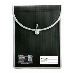 Protext Attache File With Elastic Closure 340 x 225mm Black