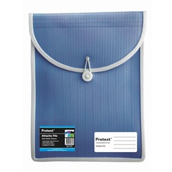 Protext Attache File With Elastic Closure 340 x 225mm Blue