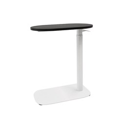 Rapidline Eos Height Adjustable Side Table 560W x 340D x 653-1048mmH Black/White