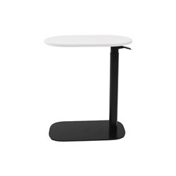 Rapidline Eos Height Adjustable Side Table 560W x 340D x 653-1048mmH White/Black