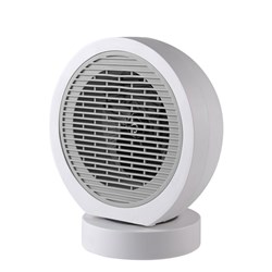 Nero Globo Oscillating Fan Heater White
