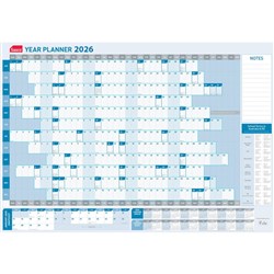 Sasco Standard Planner 870 x 610mm Year To View Blue