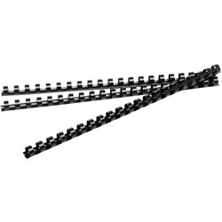 Rexel Plastic Binding Comb 25mm 21 Loop 225 Sheet Capacity Black Pack Of 50