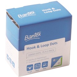 Bantex Hook And Loop Dots 22mm Pack of 150