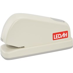 Ledah Electric Stapler 26/6 or 24/6 Staples 20 Sheet Capacity Cream