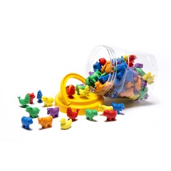 Learning Can Be Fun Farm Animal Counters Jar of 108