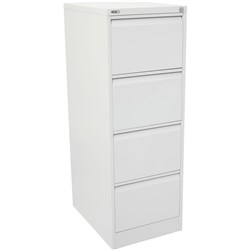 Rapidline Go Vertical Filing Cabinet 4 Drawer 460W x 620D x 1321mmH White