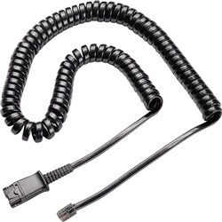 HP Poly U10P QD Cord For Polaris Headset Black