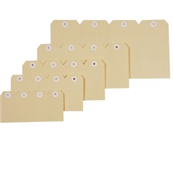 Esselte Shipping Tags No. 1 35 x 70mm Buff Box Of 1000