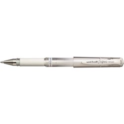 Uni-Ball UM153 Impact Signo Gel Rollerball Pen Broad 1mm White