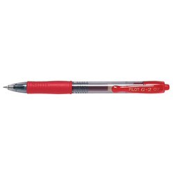 Pilot G2 Gel Ink Pen Retractable Fine 0.7mm Red