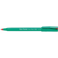 Pentel R50 Roller Ball Pen Fine 0.8mm Red