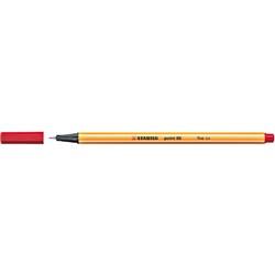 Stabilo Point 88 Fineliner Pen Fine 0.4mm Red
